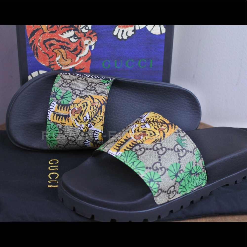 [SOLD]Gucci Bengal slides sandal 450895 K6D00 8650